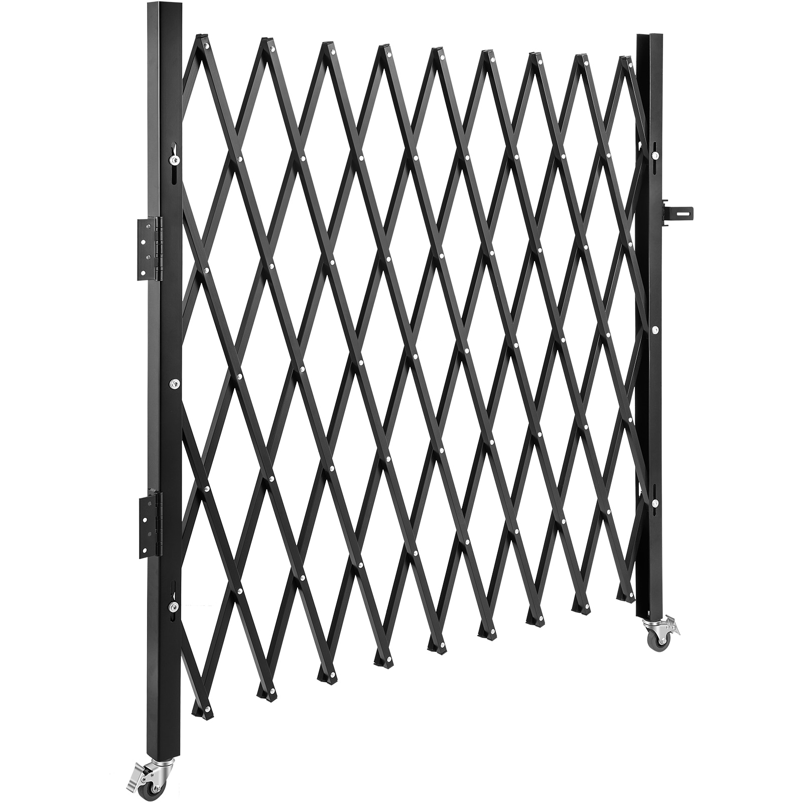 Folding Security Gate - Flexible Steel Scissor Door For Entryway_voghion.com
